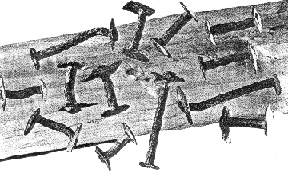 железные заклепки от ладей викингов